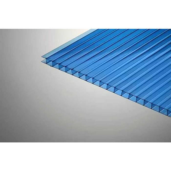 Сотовый поликарбонат 16 мм КОЛИБРИ синий 2100х12000 мм