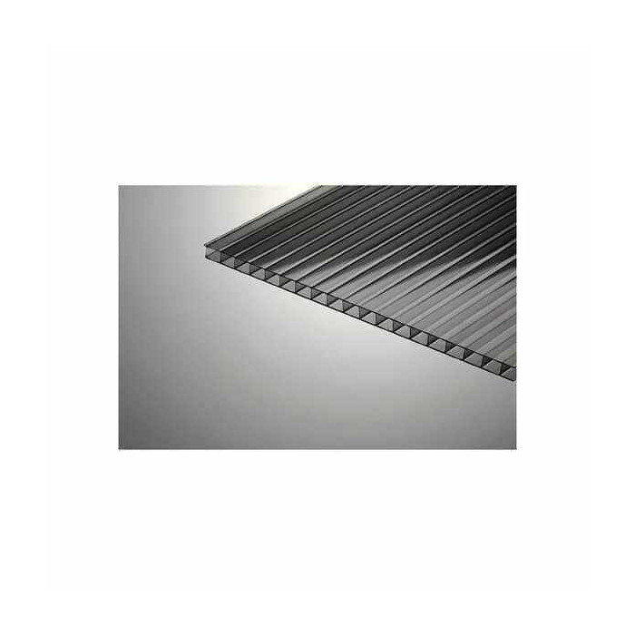 Сотовый поликарбонат 6 мм ПОЛИГАЛЬ ПРАКТИЧНЫЙ серый 2100х6000 мм