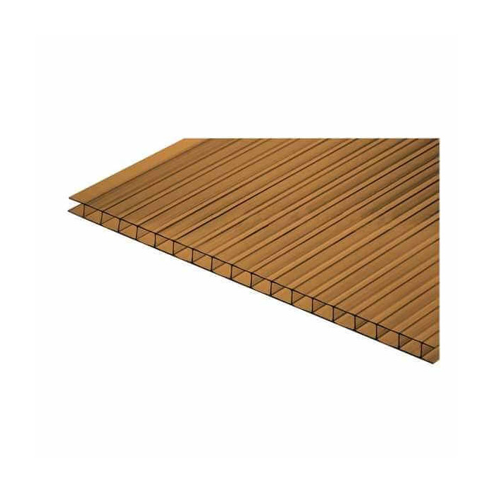 Сотовый поликарбонат 4 мм ULTRAMARIN бронза 2100х6000 мм